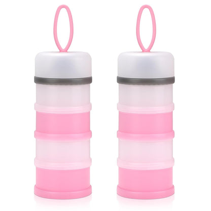 Accmor Baby Formula Dispenser On The Go, Stackable Formula Dispenser Formula Container to Go, Non-Spill Portable Milk Powder Kids Snack Storage Container, BPA Free