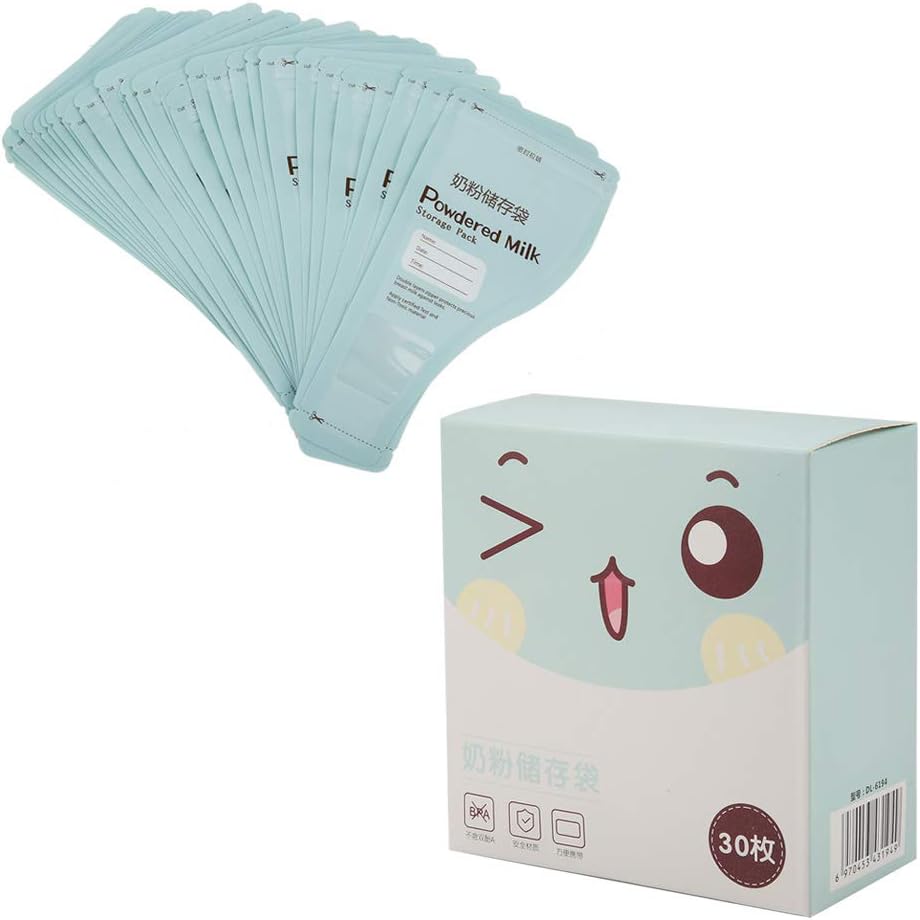 Yosoo Milk Powder Storage Bags, 30 Pcs Disposable & Portable, Double Seal Leak Proof, Pre-Measured 50g Portions, for Travel & On The Go Feeding