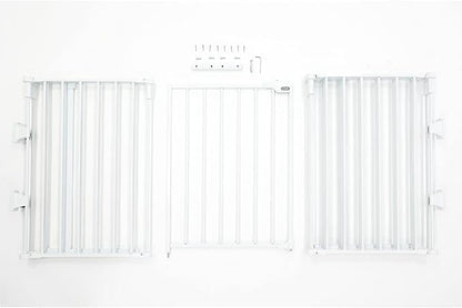 Regalo Safety 56"-130" Super Wide Baby Gate & Play Yard, 2-in-1 Adjustable Safety Gate for Doorways & Bottom of Stairs, Wall Mounted Room Divider, Includes Wall Mount Kit
