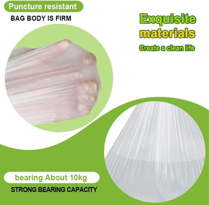 Handle Trash Bags 4 Gallon 100 Counts Small Garbage Bags for Office,Kitchen,Bedroom Waste Bin, Rubbish,Trash Can Liner