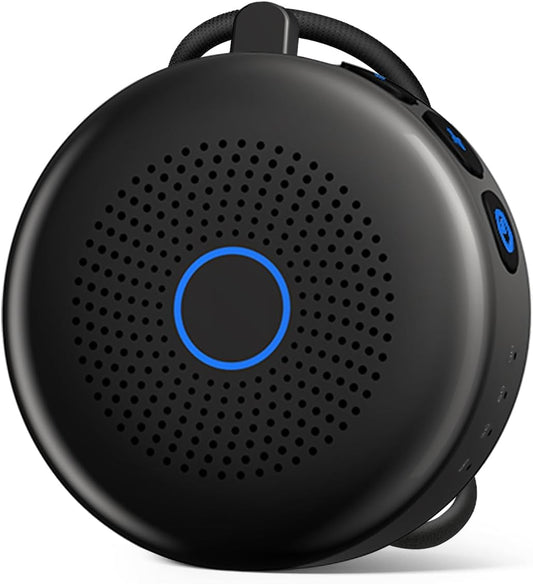Sleepbox Portable White Noise Machine 30 Soothing Sounds Rechargeable Battery Small for Travel 32 Volume Control Noise Canceling Sleep Machine Sound Therapy for Baby Kids Adults (White)