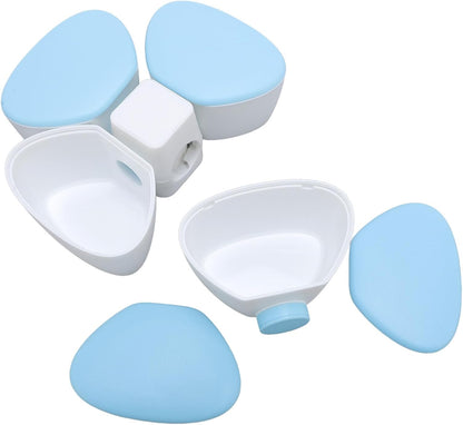 Baby Formula Dispenser Portable 4 180ml Compartments Milk Powder Dispenser Container Non Spill Strong Seal Milk Powder Snack Container (Colorful)