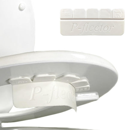 P-flector® Toilet Seat Urine Guard (1-Pack) - Pee Splash Guard for Potty-Training Kids, Adults, Seniors & Special Needs Individuals - Fits Round, Elongated & Curved Toilet Seats