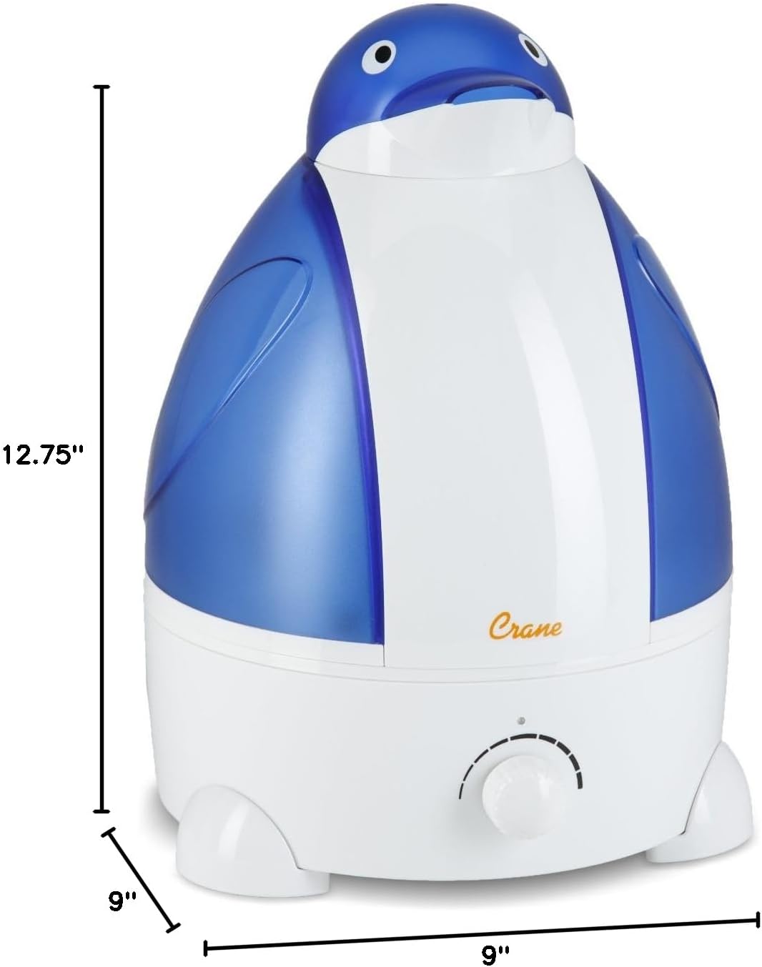 Crane Cute Animal Humidifier for Kids Bedroom and Nursery, Ultrasonic Cool Mist, 1 Gallon, Auto Shut Off, Cool Mist Humidifier