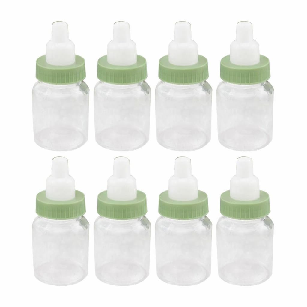 Baby Shower Favor - 36 Pack Pink Mini Milk Bottle Party Favor Gift Bag Boxes 1.5" x 3.5" - Baby Shower Candy Jar.
