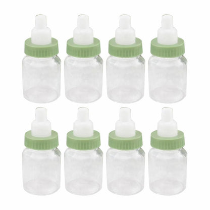 Baby Shower Favor - 36 Pack Pink Mini Milk Bottle Party Favor Gift Bag Boxes 1.5" x 3.5" - Baby Shower Candy Jar.