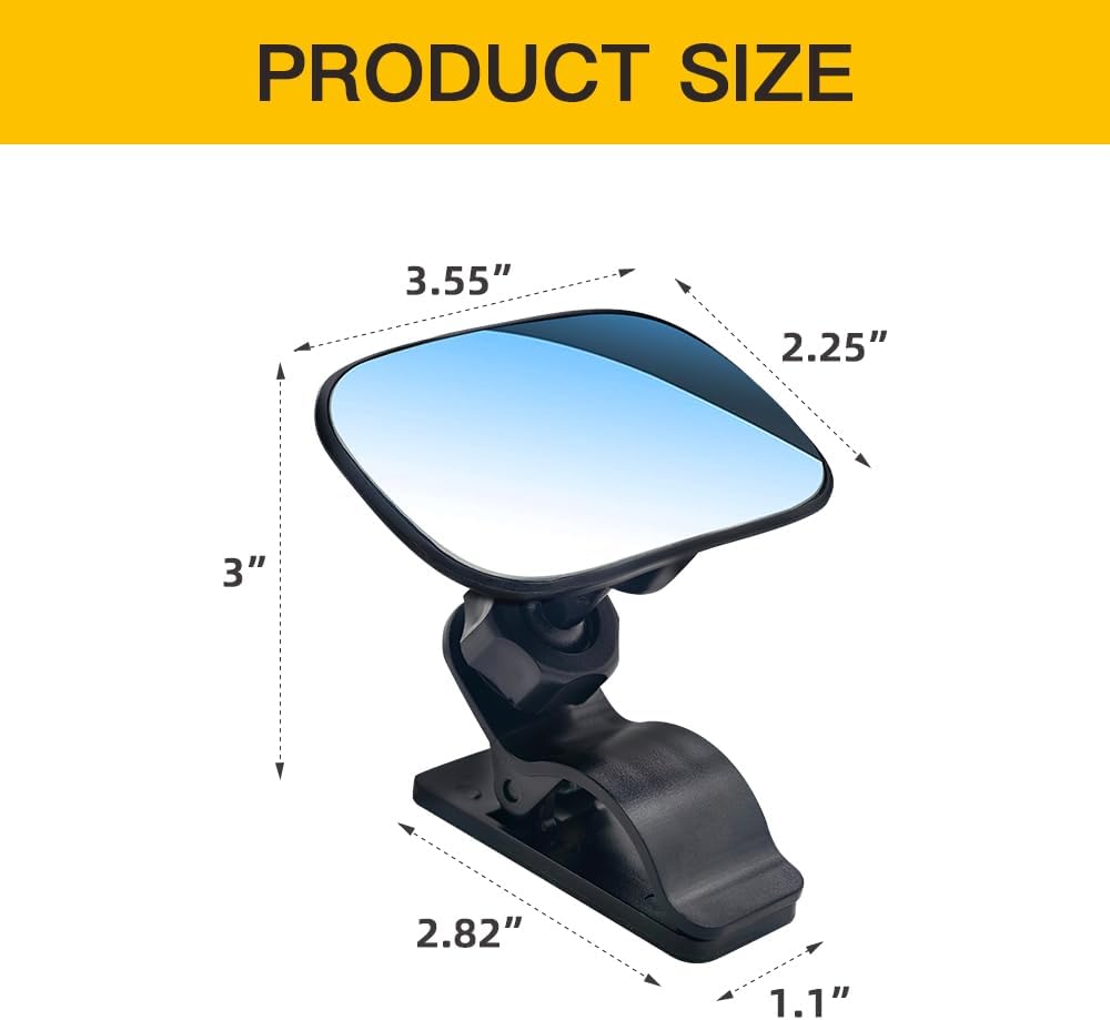 Baby Car Mirror, Car Seat Mirror For Baby Rear Facing, 360° Rotation For Viewing Rear Passengers, Suitable For Most Cars, SUVs, Trucks, Etc