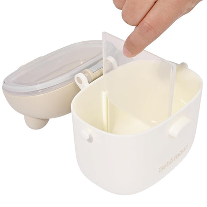Bebamour Baby Formula Dispenser, BPA Free Portable Milk Powder and Candy Fruit Snack Storage Container with Scoop and Leveller for Travel, 450 ML, Green Cow
