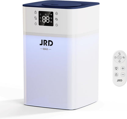 JRD Humidifiers for Bedroom, Cool Mist Humidifier 4L for Large Room, 40H Runtime, Night Light, 360° Nozzlefor Home, Office, Baby Nursery-Blue