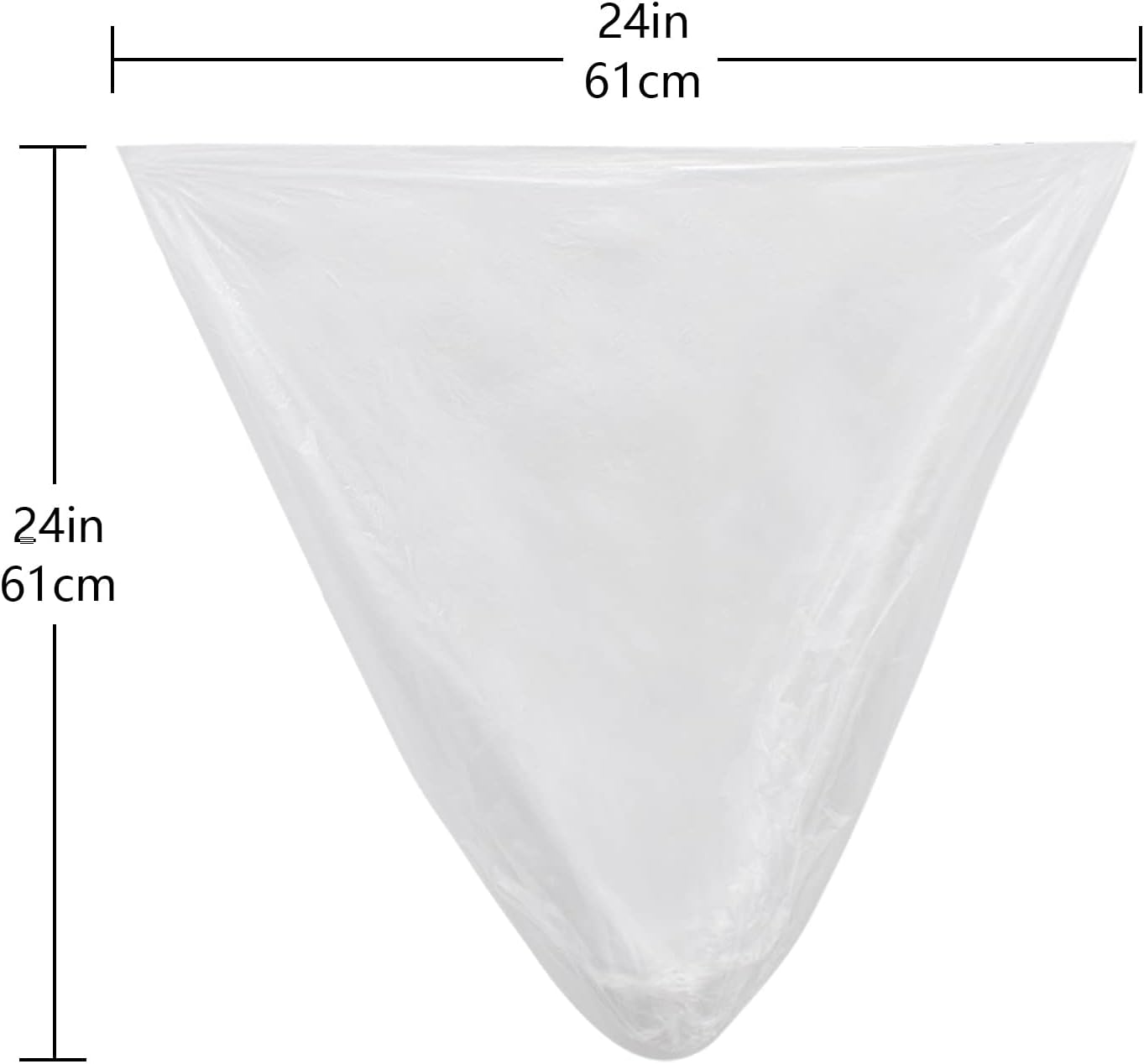 TYPLASTICS 20-30 Gallon Clear Trash Can Liners - 30" x 37" - High Density Garbage Bags - Case of 500 - Multipurpose for Office, Outdoor, Recycling, Industrial and Commercial