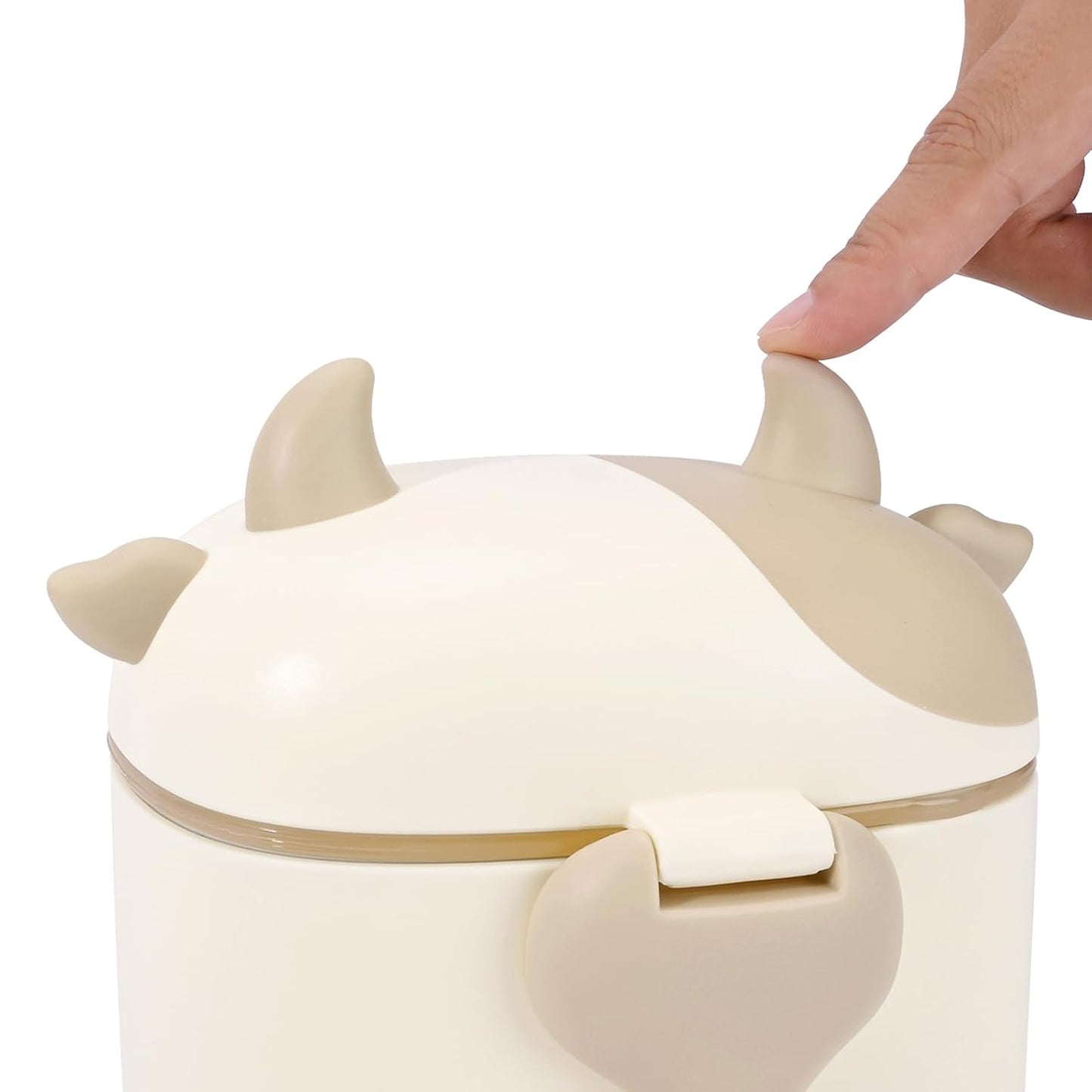 Bebamour Baby Formula Dispenser, BPA Free Portable Milk Powder and Candy Fruit Snack Storage Container with Scoop and Leveller for Travel, 450 ML, Green Cow