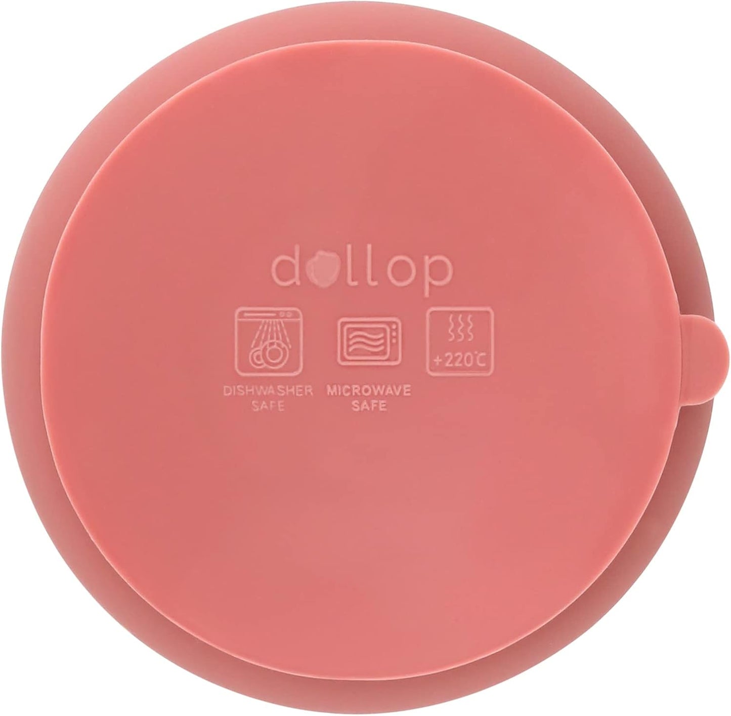 dollop Silicone Suction Bowl | BPA Free | Dishwasher & Microwave Safe (Slate Blue)