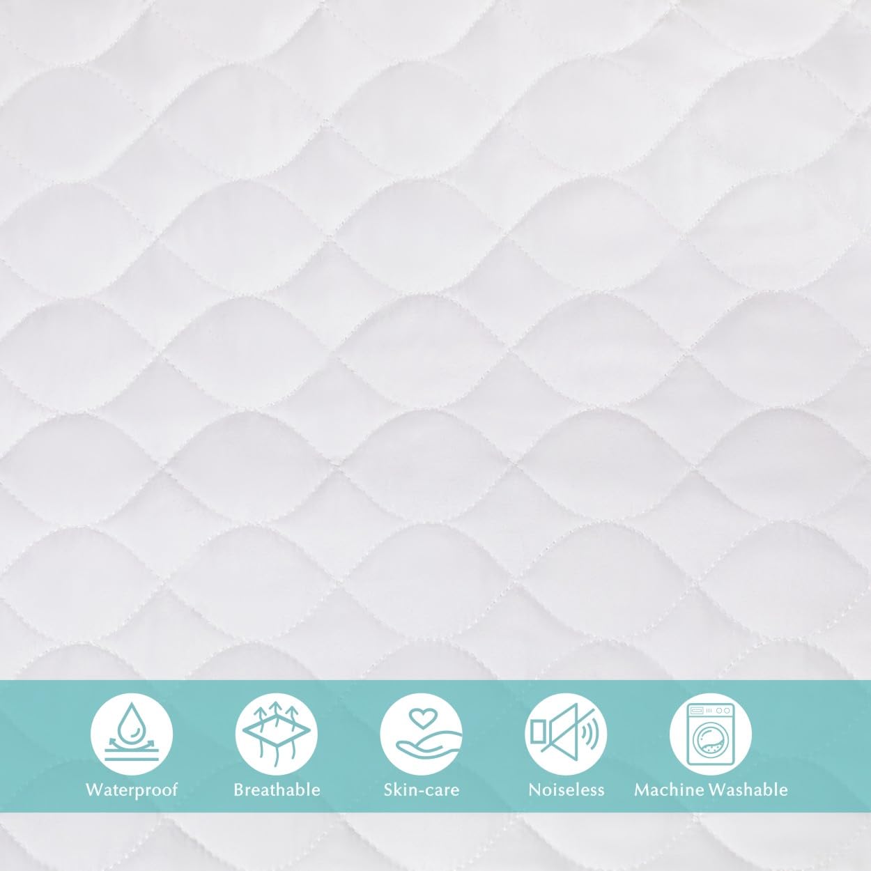 American Baby Company Waterproof Fitted Pack and Play Mattress Protector 39" x 27" - Quilted, Noiseless, Ultra-Soft & Breathable Playpen and Pack n Play Mattress Cover