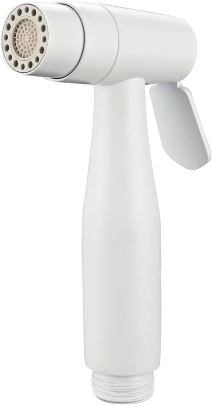 Tecmolog Dual Mode Bidet Sprayer Head Stainless Steel Cloth Diaper Shattaf Hygiene Toilet Replacement, White, WS024AW