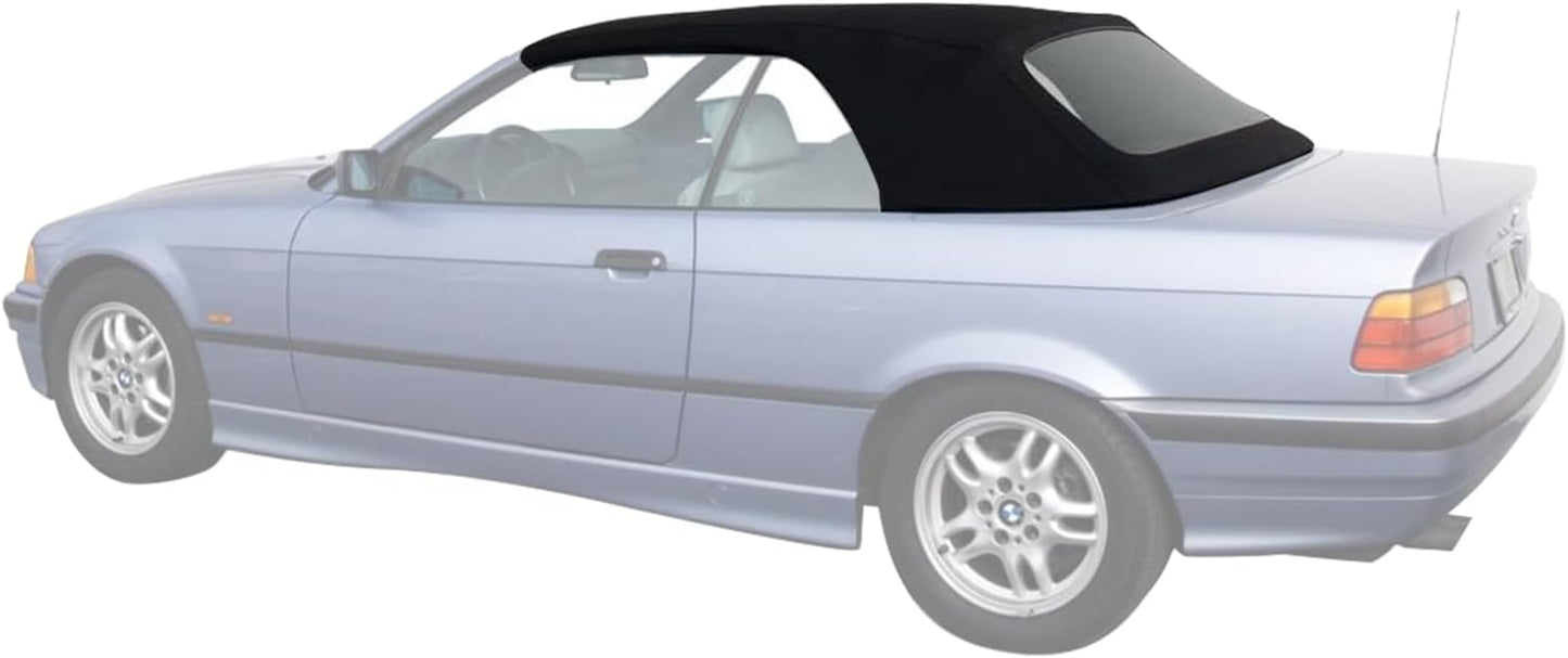 Sierra Auto Tops & Seats Convertible Top for 1994-1999 BMW 3 Series - Blue, Canvas, Cloth - Convertible Top Replacement with Plastic Window - BMW E36 Convertible Top, Complete Soft Top