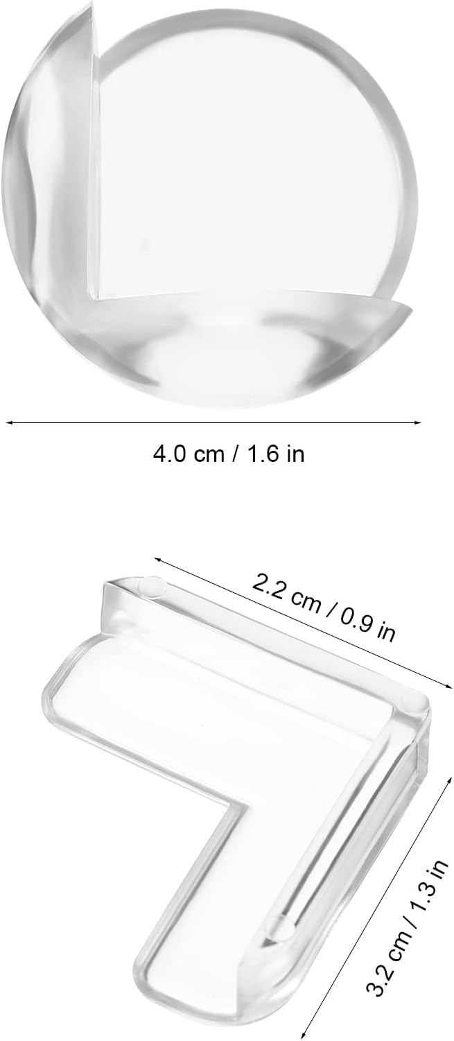POPETPOP 20 Pack Corner Protector for Baby, Clear Table Corner Protectors, Furniture Edge Guards - Baby Proof Guards to Cover Sharp Furniture