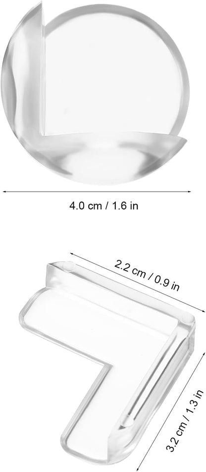 POPETPOP 20 Pack Corner Protector for Baby, Clear Table Corner Protectors, Furniture Edge Guards - Baby Proof Guards to Cover Sharp Furniture