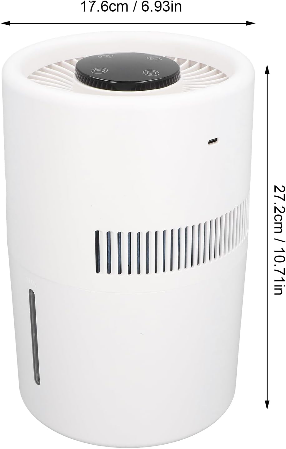 Air Purifier and Humidifier, 2 in 1 5W 4L Water Tank Quiet Evaporative Humidifier and Air Purifier Combo for Office Bedroom Nursery