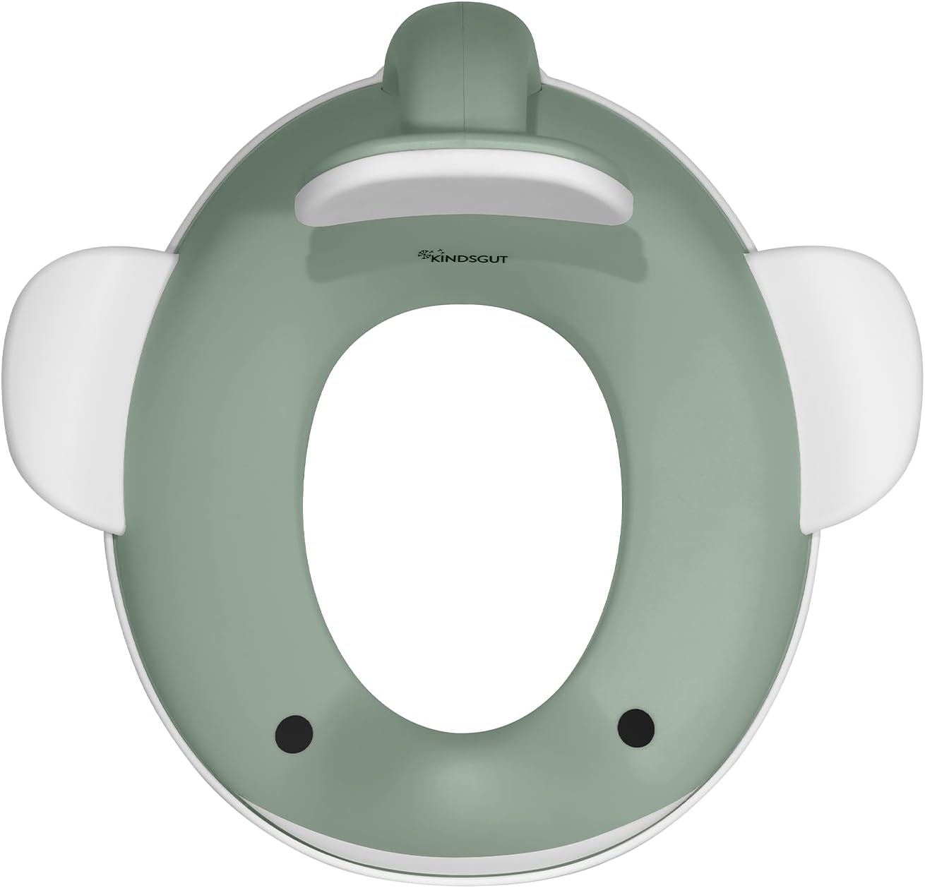 Kindsgut Whale Potty Training Seat for Toddlers – Kids Toilet Seat with Backrest, Non-Slip, Fits Round & Oval Toilet Seats, Designed in Germany, Peach