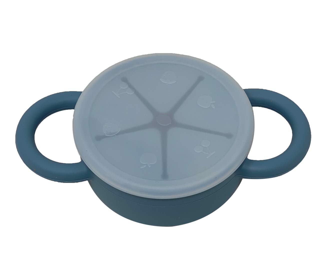BraveJusticeKidsCo | Snack Attack II Snack Cup | Collapsible Silicone Snack Container | Toddler and Baby Snack Catcher Lid (Honey Ginger)