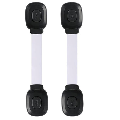 Fursafe&Q Baby Cabinet Locks, Child Safety Cabinet Proofing -Child Safety Strap Locks Adhesive Drawer Fridge Ovens Door Toilet Latches No Drill Multi-Purpose for Furniture Kitchen Lock (WB, 2Pack)