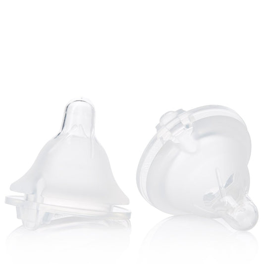 Evenflo Feeding Piece of 6 Balance Plus Wide Neck Nipples for The Balance Plus Wide Neck Baby Bottles, 0 Months and Up