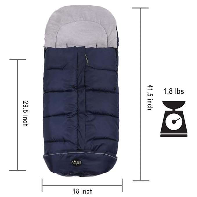 CozyMe Stroller Footmuff, Insulated Stroller Blanket Evelution for Winter Baby, Universal Waterproof Winter Bunting Bag, Cozy Universal Travel Gear Stroller Sleeping Bag Fit for 6M-4T