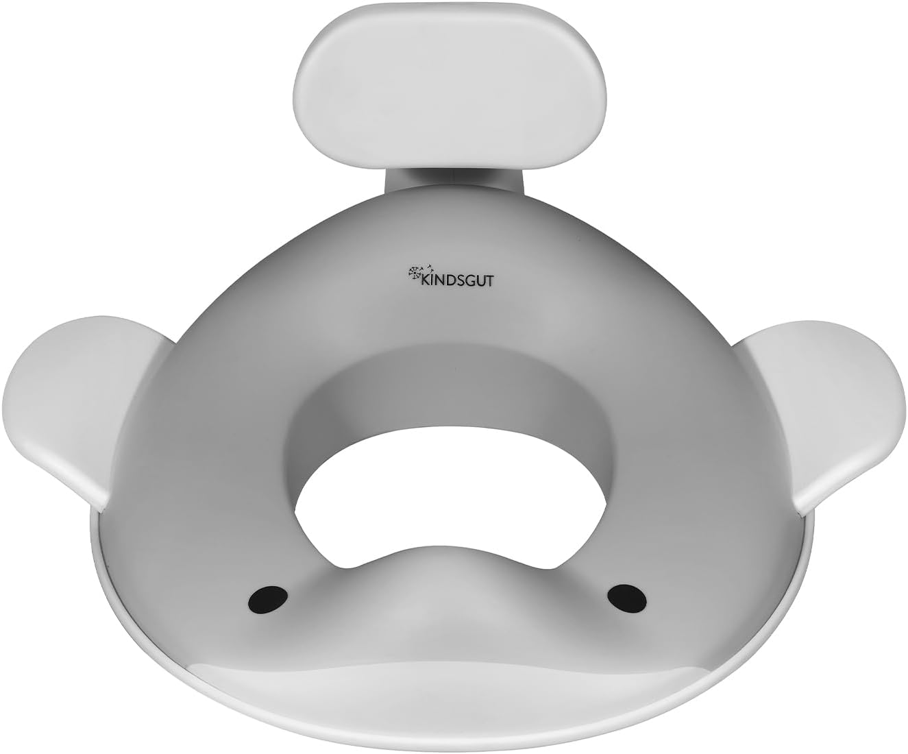 Kindsgut Whale Potty Training Seat for Toddlers – Kids Toilet Seat with Backrest, Non-Slip, Fits Round & Oval Toilet Seats, Designed in Germany, Peach