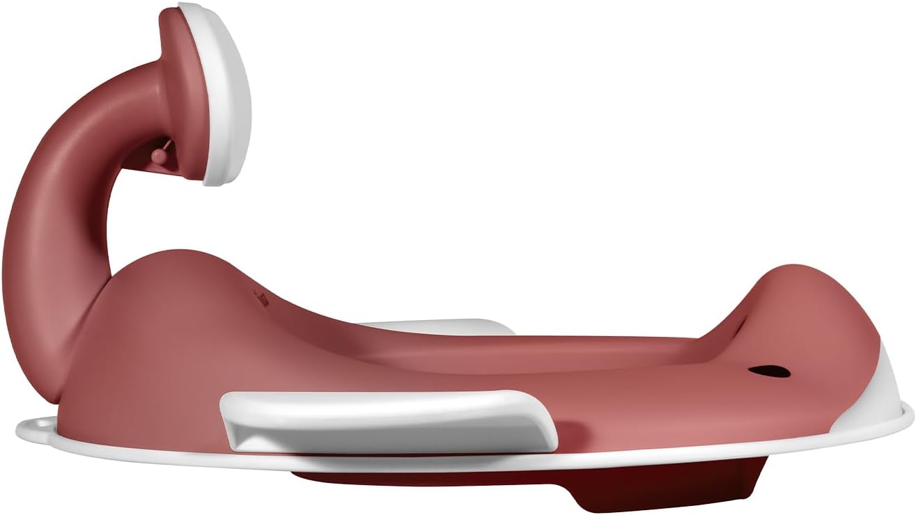 Kindsgut Whale Potty Training Seat for Toddlers – Kids Toilet Seat with Backrest, Non-Slip, Fits Round & Oval Toilet Seats, Designed in Germany, Peach