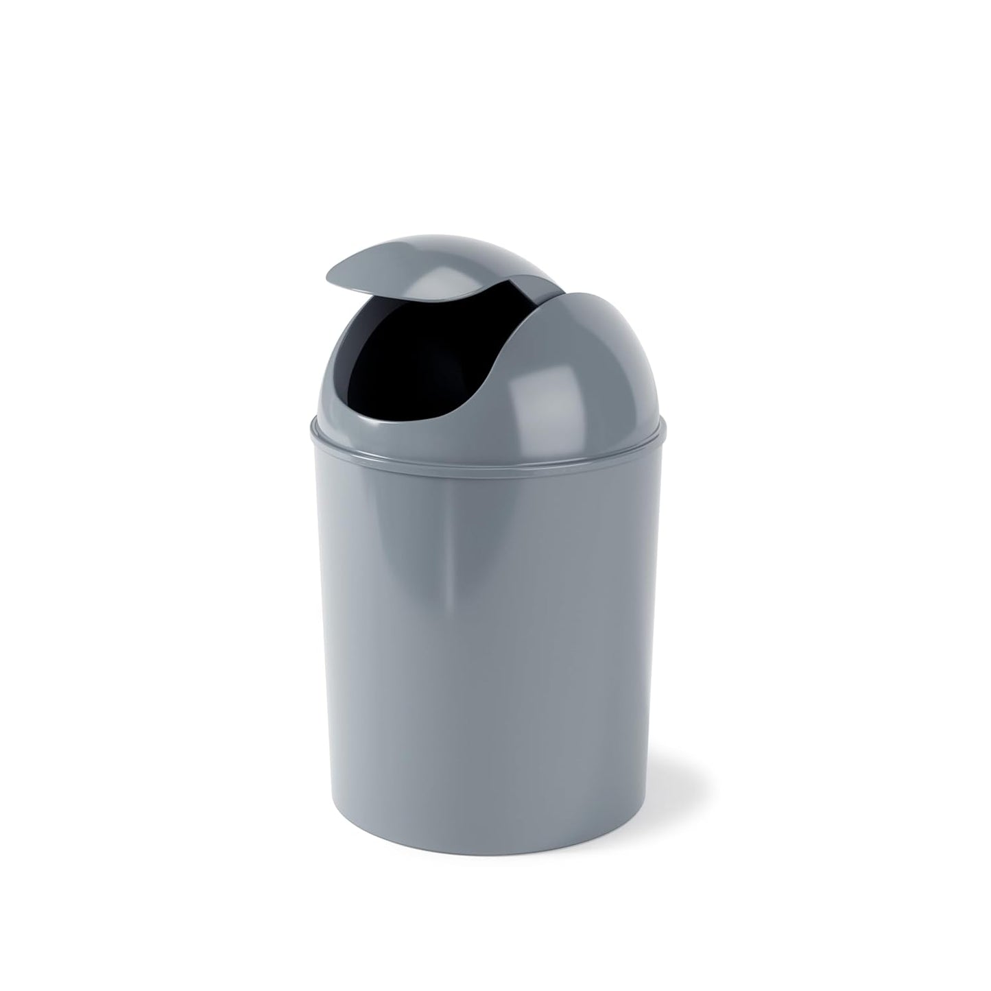 Umbra 1.25 Gallon Mini Waste Can with Removable Swing-Top Lid - Small Garbage Bin for Kitchen, Bathroom, Bedroom, Office - Compact Trash Can Fit Under Tables & Counters - Yellow