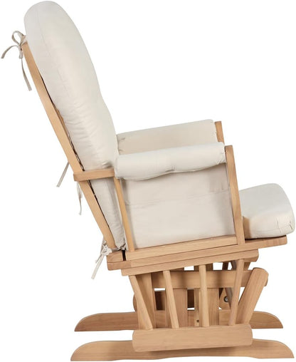 Angel Line Windsor Glider and Ottoman, Natural