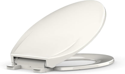 Toilet Seat Round,Toilet Seat with Toddler Seat Built in, Potty Training Toilet Seat Round Fits Both Adult and Child, with Soft Close,Easy Install and Clean - White, Round