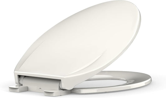 Toilet Seat Round,Toilet Seat with Toddler Seat Built in, Potty Training Toilet Seat Round Fits Both Adult and Child, with Soft Close,Easy Install and Clean - White, Round