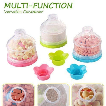 Accmor Baby Formula Dispenser, Non-Spill Stackable Formula Dispenser On The Go, Baby & Kids Snack Containers, Formula Container for Travel, BPA Free