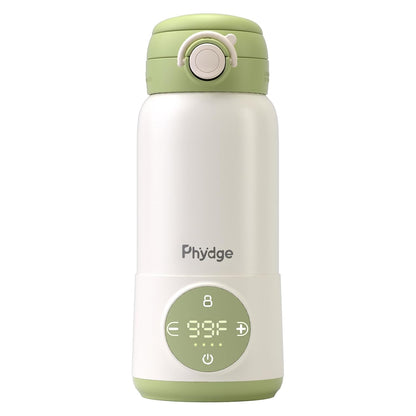 Portable Bottle Warmer for Travel,12.5oz Cordless Baby Milk Warmer on The go for Formula,Breastmilk,Water,3 Mins Fast Heating & Precise Temp Control Travel Essential