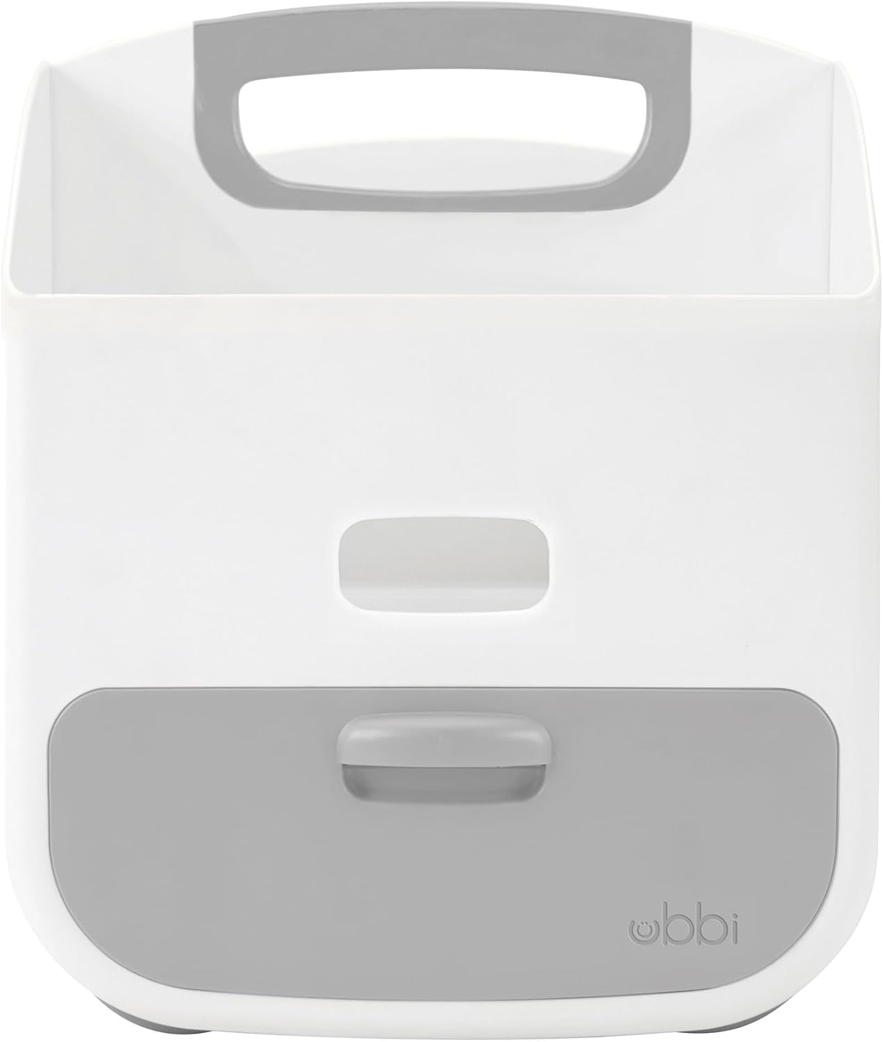 Ubbi Tabletop Diaper Caddy, Diaper Storage, Caddy Organizer, Stores Baby Diapers, Wipes & Baby Accessories, White