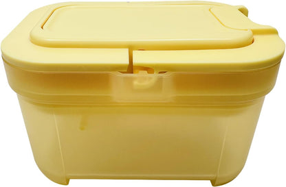 Shockproof Airtight Baby Formula Container with Scoop，Baby Formula Dispenser for Travel Outdoor Activities,BPA Free (Yellow, 1000ml)