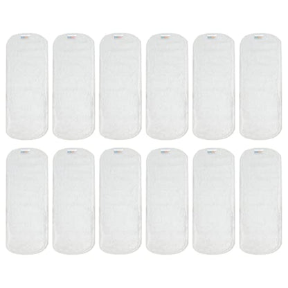 ALVABABY 12PCS Newborn Cloth Diaper Insert,5-Layer Charcoal Liner Reusable 12SZTN