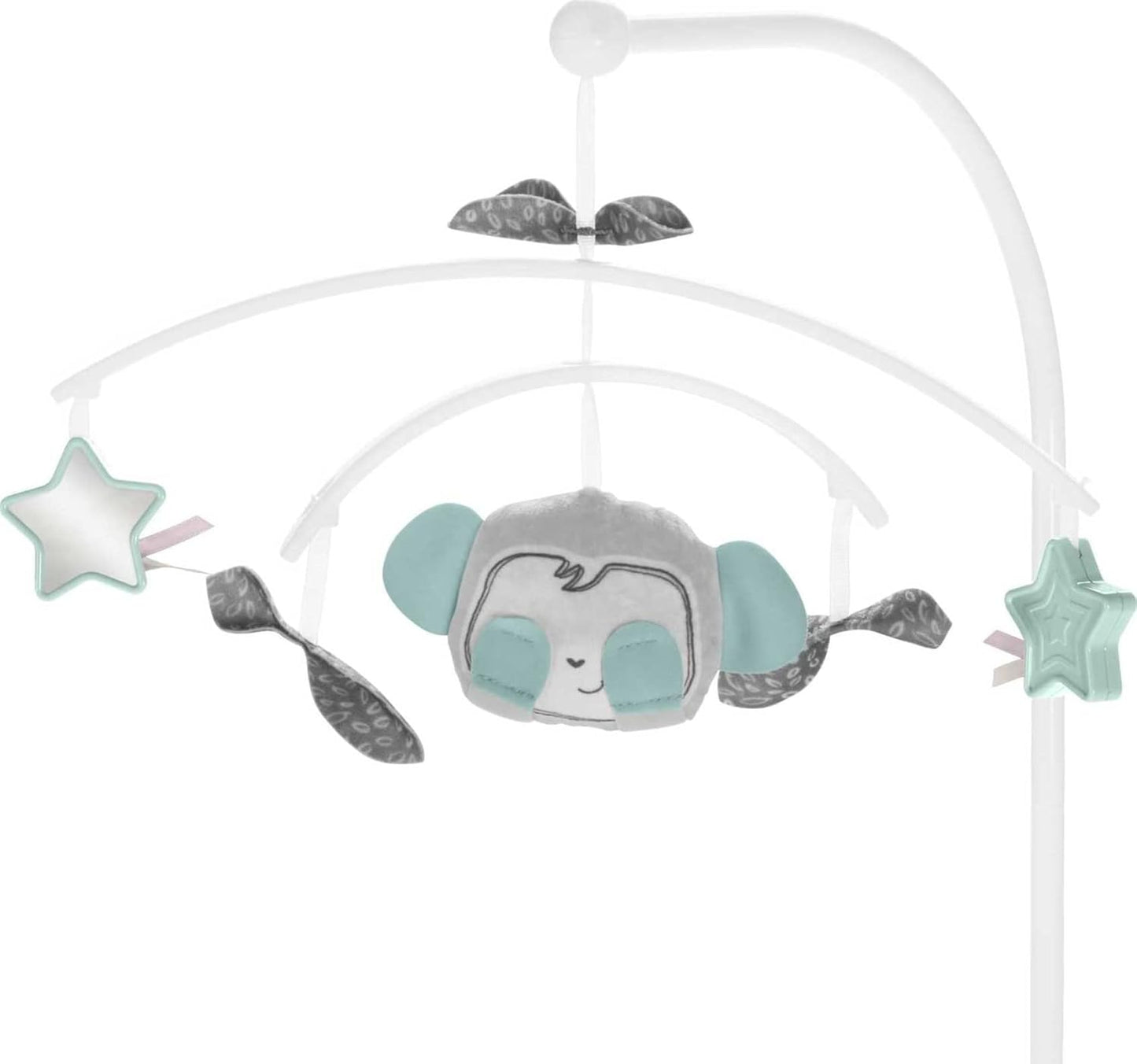 Fisher-Price Baby Bedside Sleeper Soothing Motions Bassinet with Lights Music Vibrations & Toy Mobile for Newborns 0+ Months, Sweet Snugamonkey