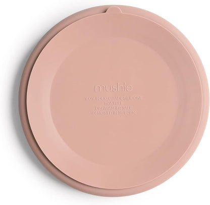 mushie Silicone Suction Plate | BPA-Free Non-Slip Design (Soft Lilac)