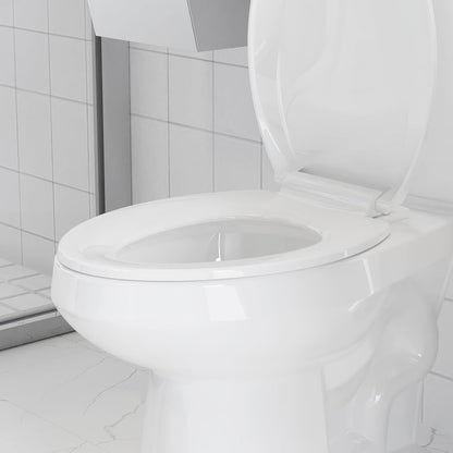 Toilet Seat Round,Toilet Seat with Toddler Seat Built in, Potty Training Toilet Seat Round Fits Both Adult and Child, with Soft Close,Easy Install and Clean - White, Round