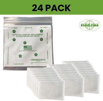 Green Piece® All-Natural Baby Diaper Pail Deodorizer - Pack of 36 - Activated Charcoal - Compatible with Diaper Pails, Shoe Closets - Made by Green Piece Mfg