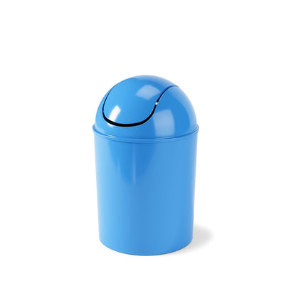 Umbra 1.25 Gallon Mini Waste Can with Removable Swing-Top Lid - Small Garbage Bin for Kitchen, Bathroom, Bedroom, Office - Compact Trash Can Fit Under Tables & Counters - Yellow