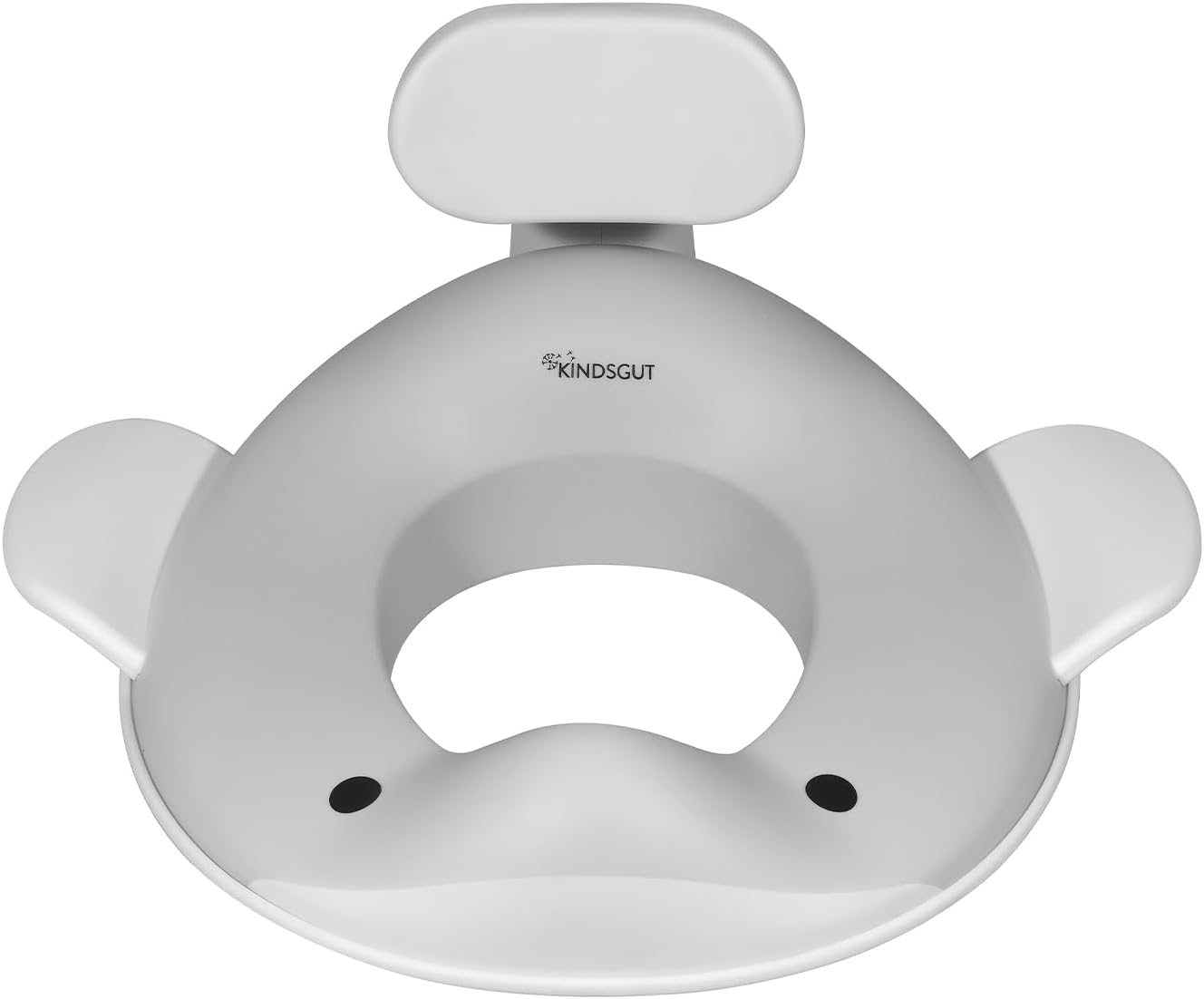Kindsgut Whale Potty Training Seat for Toddlers – Kids Toilet Seat with Backrest, Non-Slip, Fits Round & Oval Toilet Seats, Designed in Germany, Peach