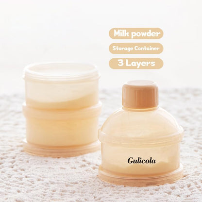 Gulicola Baby Stackable Formula Dispenser, Newborn Baby Travel Milk Powder Container, BPA Free