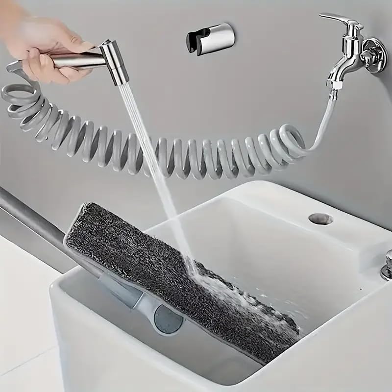 Handheld Toilet Bidet Sprayer Kit – High-Pressure Stainless Steel Hose for Personal Hygiene, Feminine Care & Cloth Diaper Cleaning