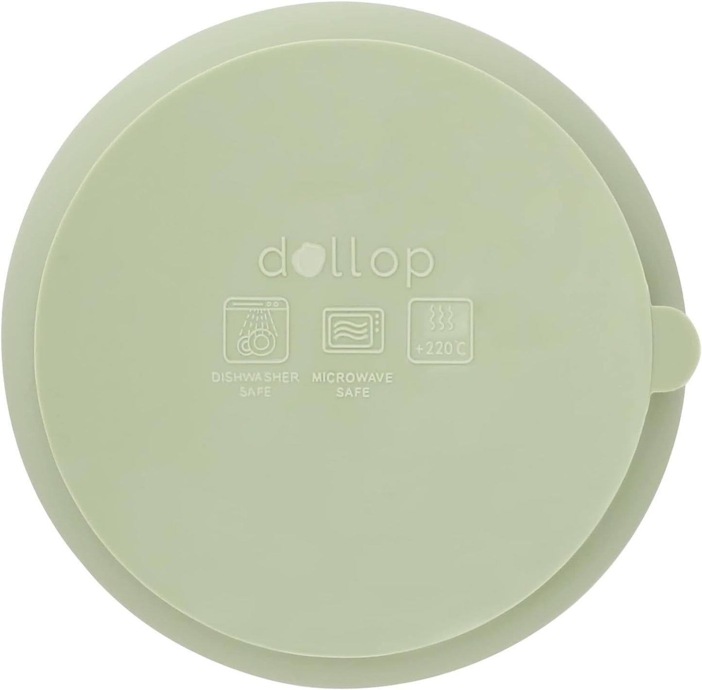 dollop Silicone Suction Bowl | BPA Free | Dishwasher & Microwave Safe (Slate Blue)