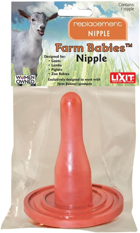 Lixit Farm Baby Replacement Nipples (1 Quart Pack of 6)