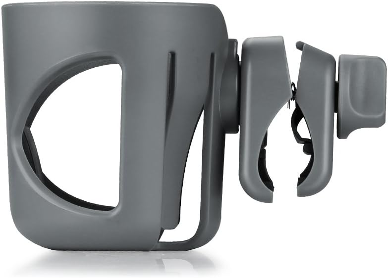 Accmor Universal Cup Holder, Stroller Cup Holder with Phone Holder, 360° Rotatable Large Caliber Designed Bottle Holder for Stroller, Bike, Wheelchair, Walker, Scooter