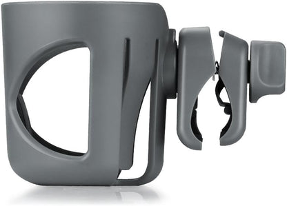 Accmor Universal Cup Holder, Stroller Cup Holder with Phone Holder, 360° Rotatable Large Caliber Designed Bottle Holder for Stroller, Bike, Wheelchair, Walker, Scooter